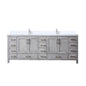 Jacques 84 in. W x 22 in. D Distressed Grey Bath Vanity