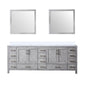 Jacques 84 in. W x 22 in. D Distressed Grey Bath Vanity
