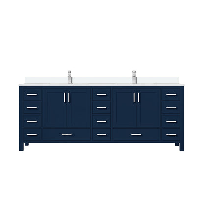 Jacques 84 in. W x 22 in. D Navy Blue Double Bath Vanity