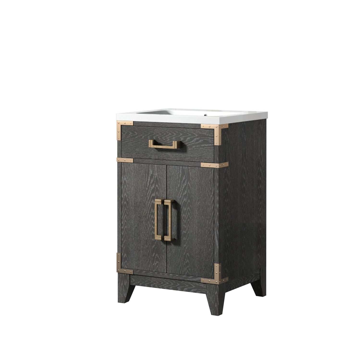 Laurel 20 in W x 18 in D Black Oak Single Bath Vanity