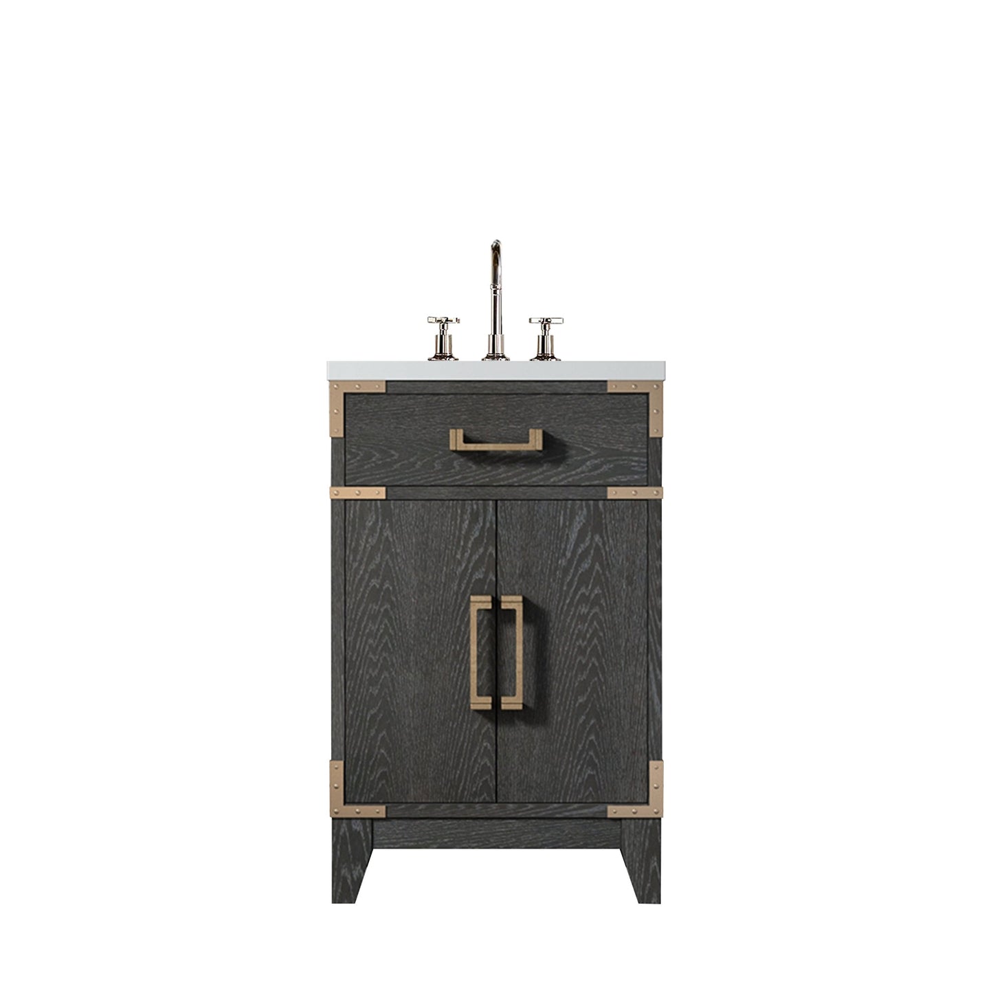 Laurel 20 in W x 18 in D Black Oak Single Bath Vanity