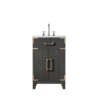 Laurel 20 in W x 18 in D Black Oak Single Bath Vanity