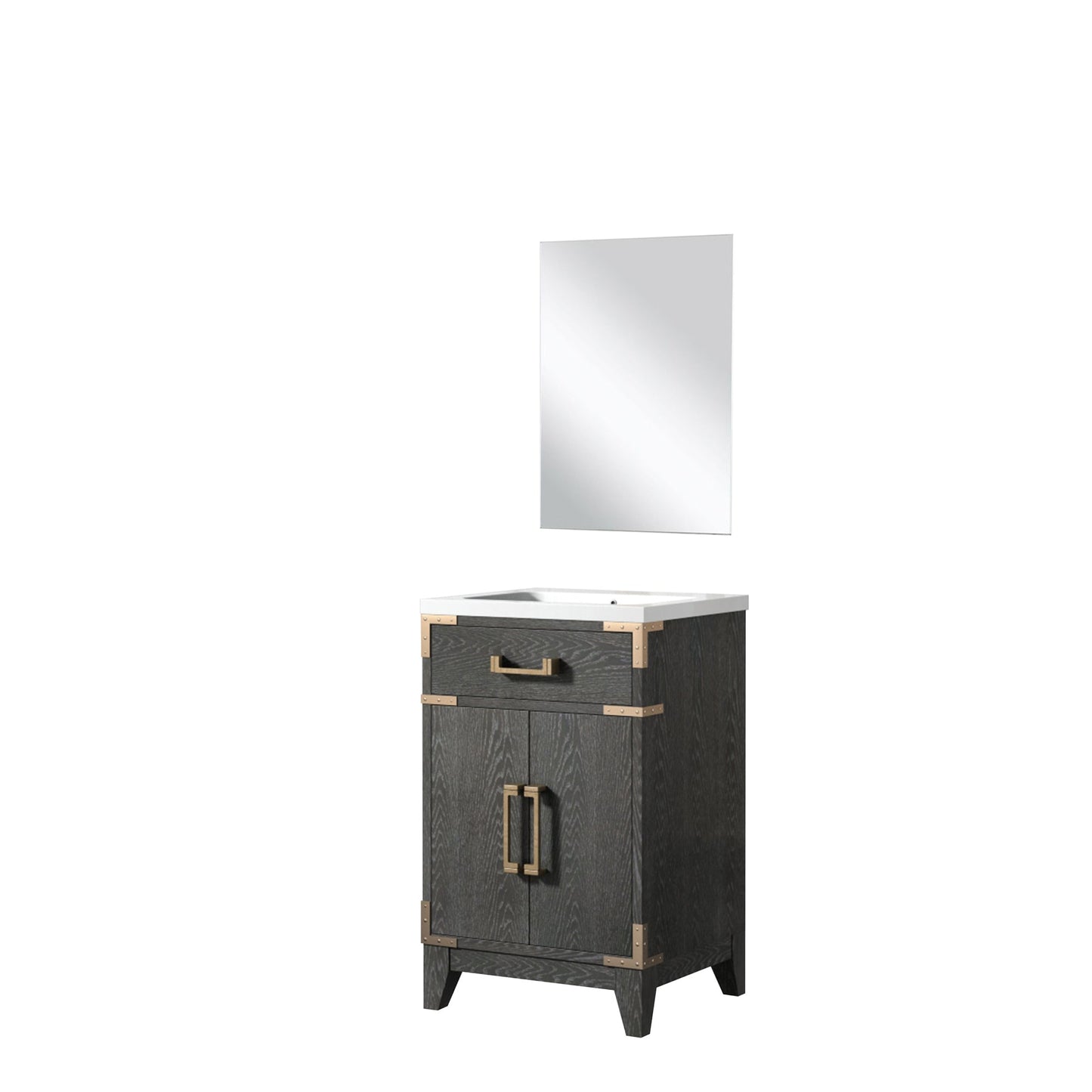 Laurel 20 in W x 18 in D Black Oak Single Bath Vanity