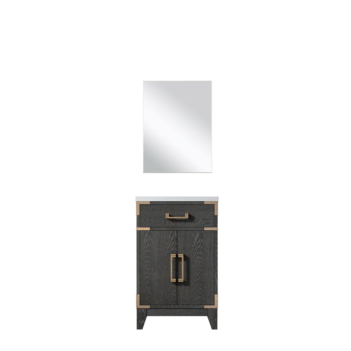 Laurel 20 in W x 18 in D Black Oak Single Bath Vanity