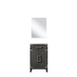 Laurel 20 in W x 18 in D Black Oak Single Bath Vanity