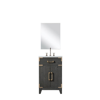 Laurel 20 in W x 18 in D Black Oak Single Bath Vanity