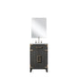 Laurel 20 in W x 18 in D Black Oak Single Bath Vanity
