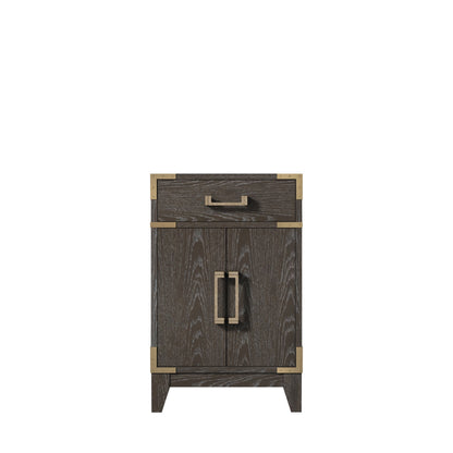 Laurel 20 in W x 18 in D Brown Oak Single Bath Vanity