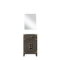 Laurel 20 in W x 18 in D Brown Oak Single Bath Vanity