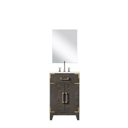 Laurel 20 in W x 18 in D Brown Oak Single Bath Vanity