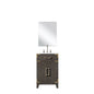 Laurel 20 in W x 18 in D Brown Oak Single Bath Vanity