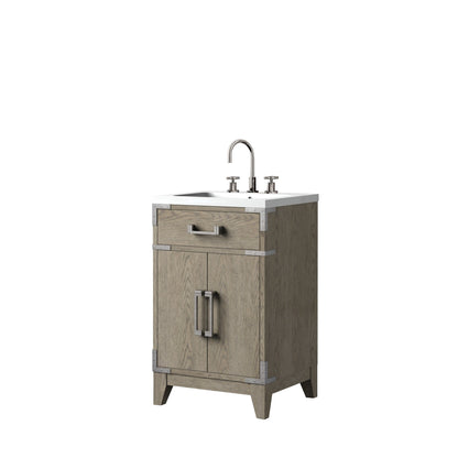 Laurel 20 in W x 18 in D Grey Oak Single Bath Vanity