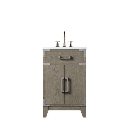 Laurel 20 in W x 18 in D Grey Oak Single Bath Vanity