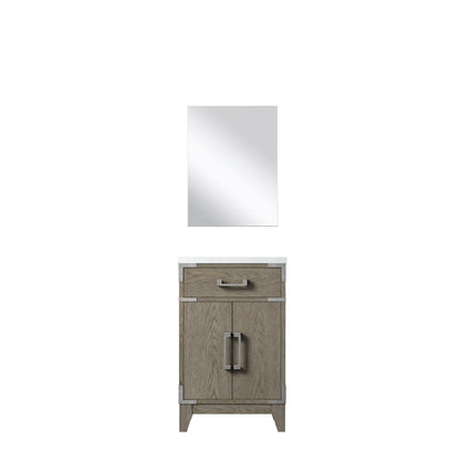 Laurel 20 in W x 18 in D Grey Oak Single Bath Vanity