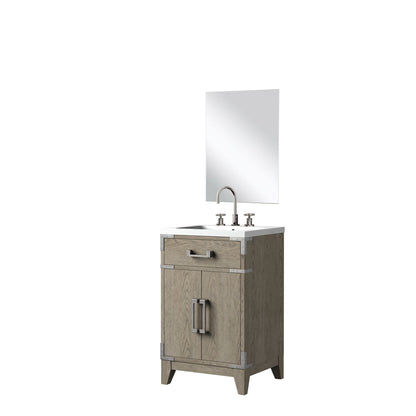 Laurel 20 in W x 18 in D Grey Oak Single Bath Vanity