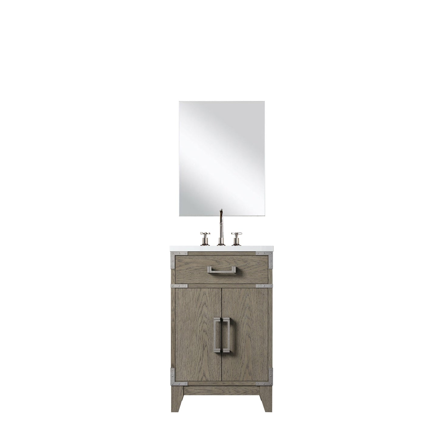 Laurel 20 in W x 18 in D Grey Oak Single Bath Vanity