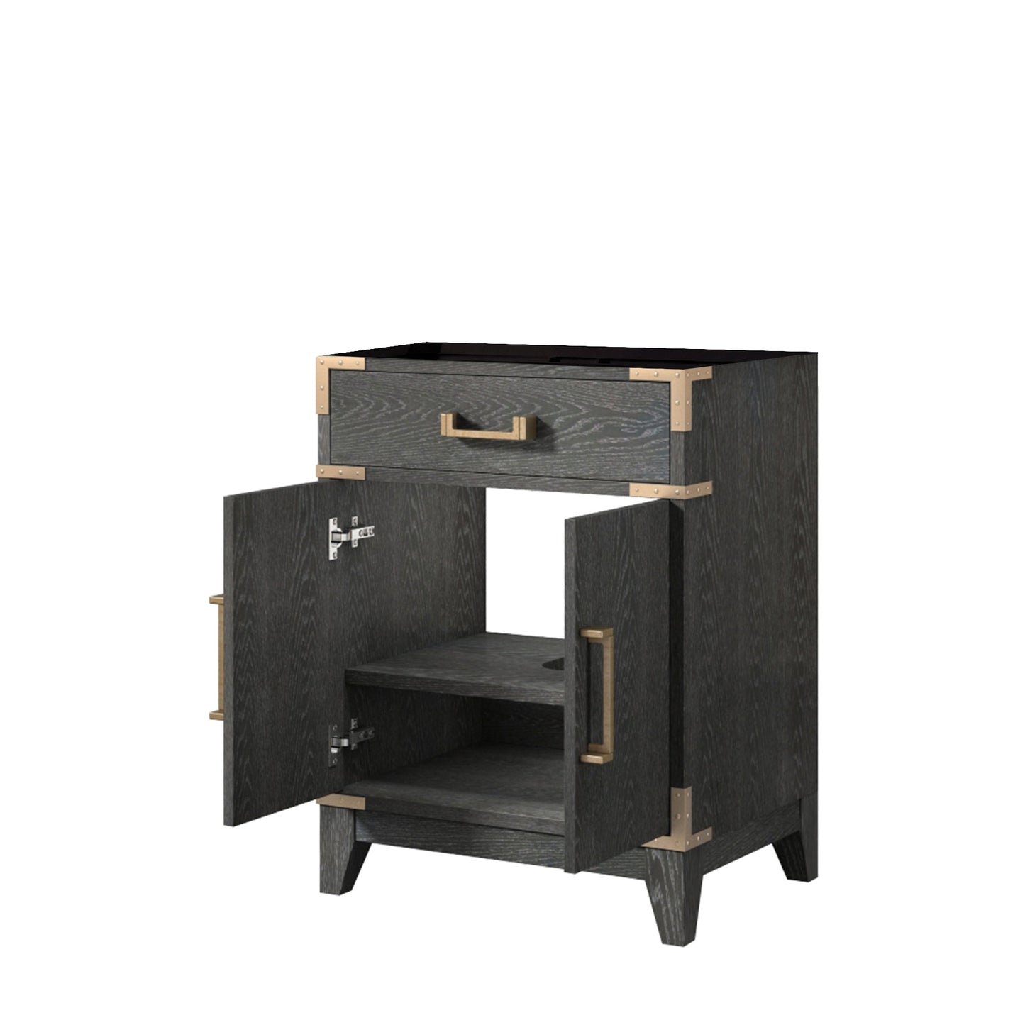 Laurel 24 in W x 18 in D Black Oak Single Bath Vanity