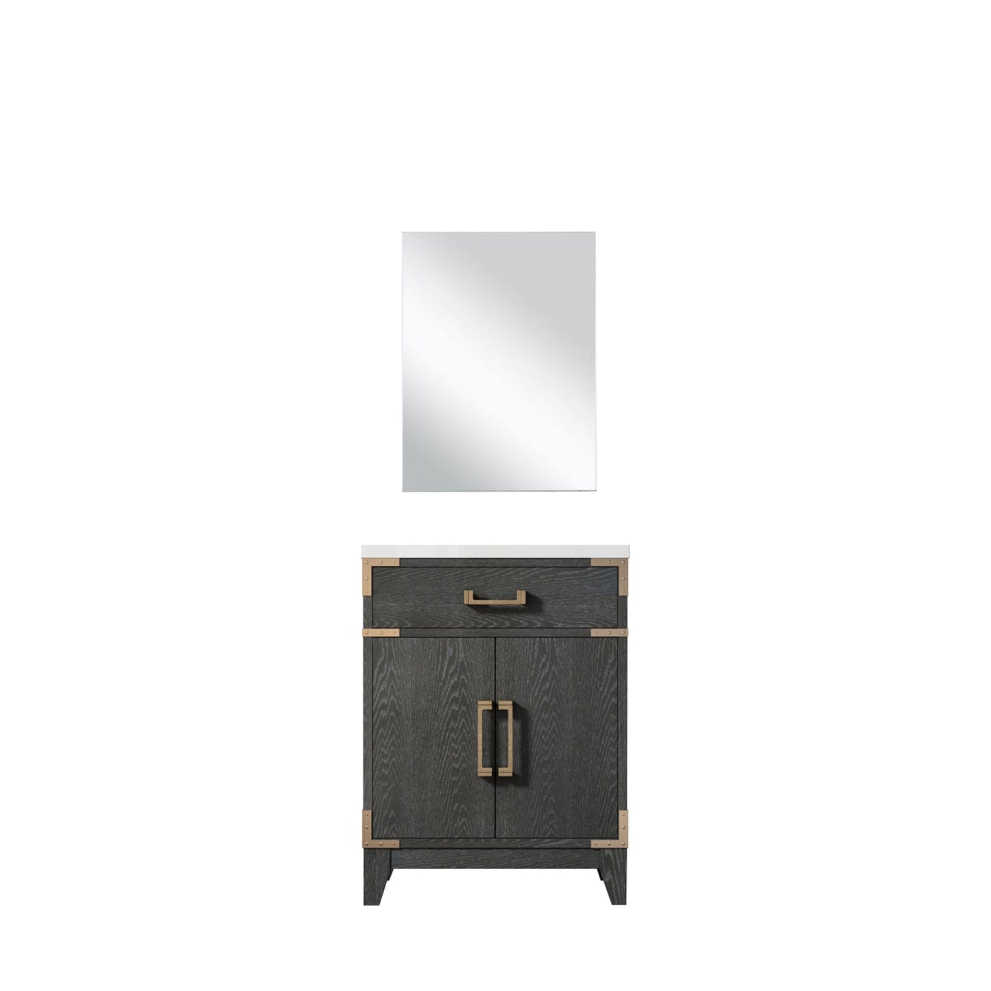 Laurel 24 in W x 18 in D Black Oak Single Bath Vanity