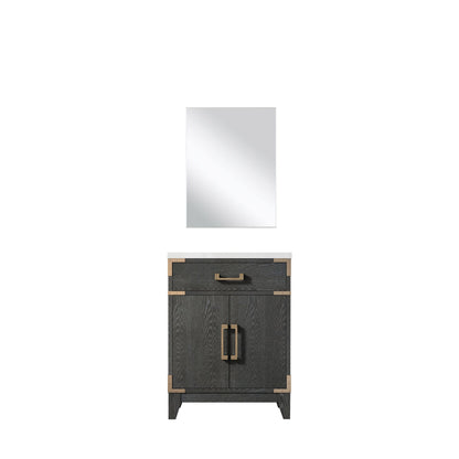 Laurel 24 in W x 18 in D Black Oak Single Bath Vanity