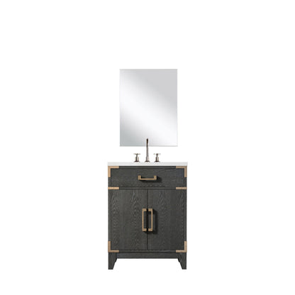 Laurel 24 in W x 18 in D Black Oak Single Bath Vanity