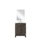 Laurel 24 in W x 18 in D Brown Oak Single Bath Vanity