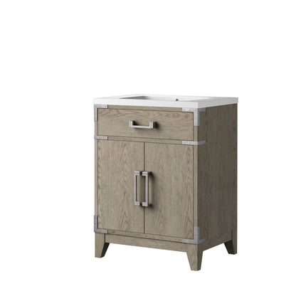 Laurel 24 in W x 18 in D Grey Oak Single Bath Vanity