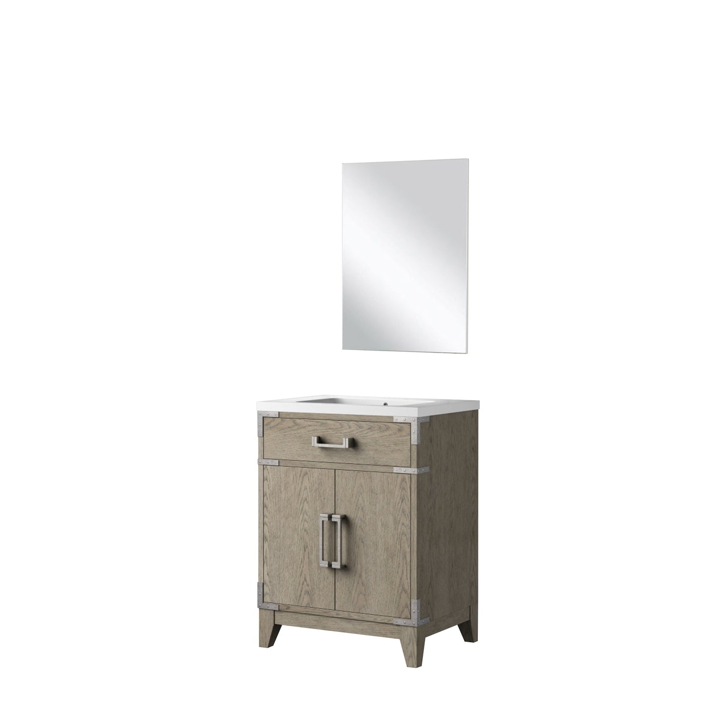 Laurel 24 in W x 18 in D Grey Oak Single Bath Vanity
