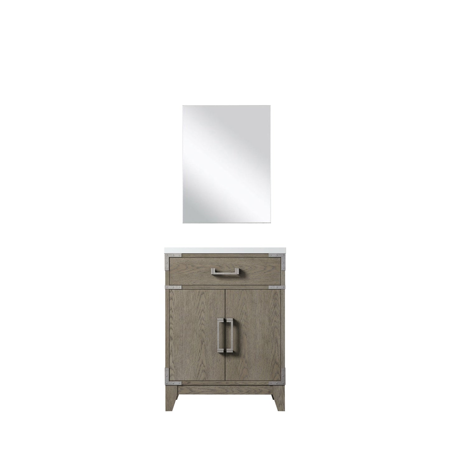 Laurel 24 in W x 18 in D Grey Oak Single Bath Vanity