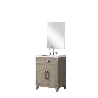 Laurel 24 in W x 18 in D Grey Oak Single Bath Vanity