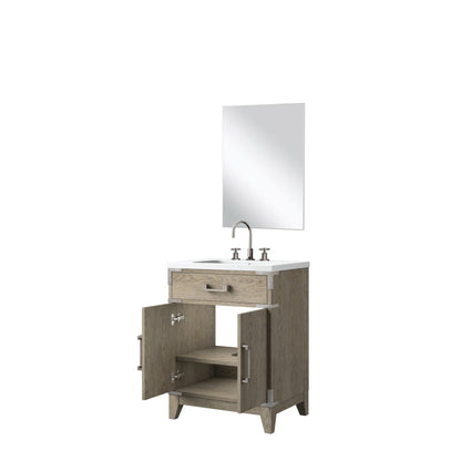 Laurel 24 in W x 18 in D Grey Oak Single Bath Vanity