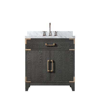Laurel 30 in W x 22 in D Black Oak Single Bath Vanity