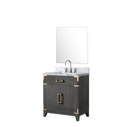 Laurel 30 in W x 22 in D Black Oak Single Bath Vanity