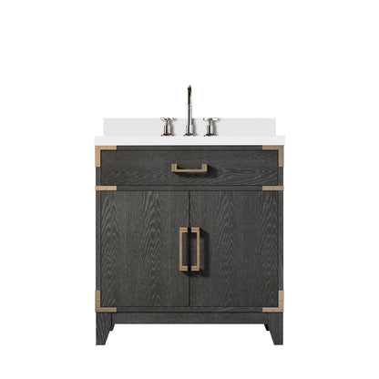 Laurel 30 in W x 22 in D Black Oak Single Bath Vanity