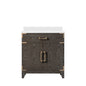 Laurel 30 in W x 22 in D Brown Oak Single Bath Vanity