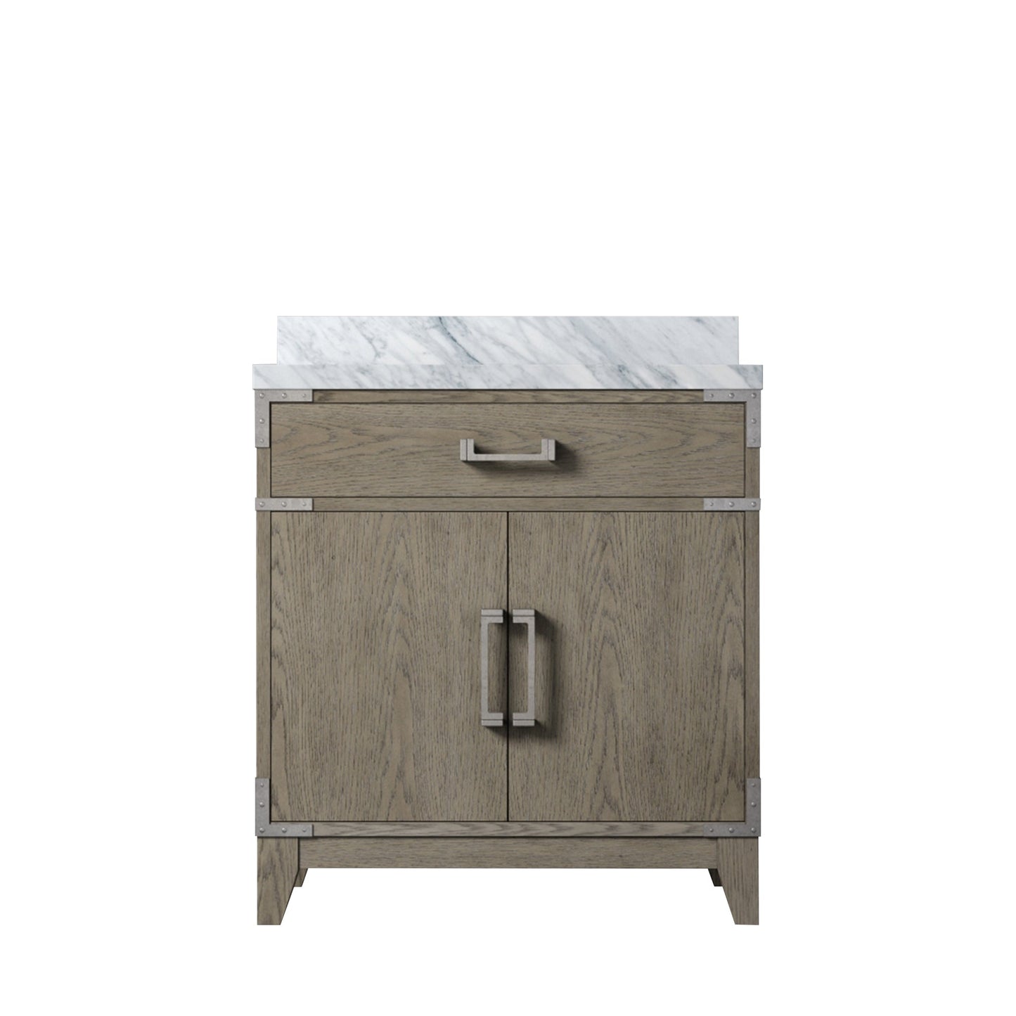 Laurel 30 in W x 22 in D Grey Oak Single Bath Vanity