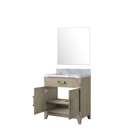 Laurel 30 in W x 22 in D Grey Oak Single Bath Vanity