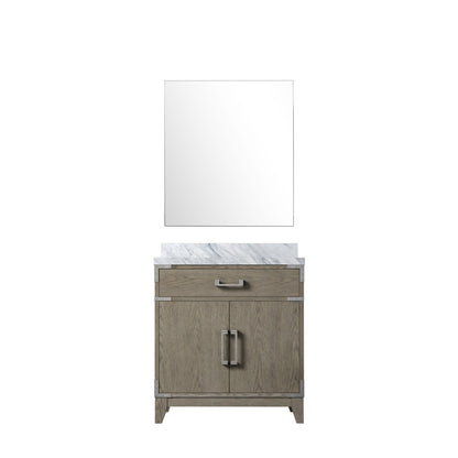 Laurel 30 in W x 22 in D Grey Oak Single Bath Vanity