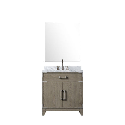 Laurel 30 in W x 22 in D Grey Oak Single Bath Vanity