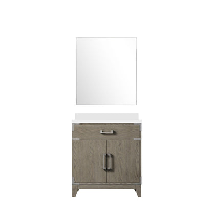 Laurel 30 in W x 22 in D Grey Oak Single Bath Vanity