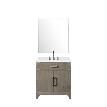 Laurel 30 in W x 22 in D Grey Oak Single Bath Vanity