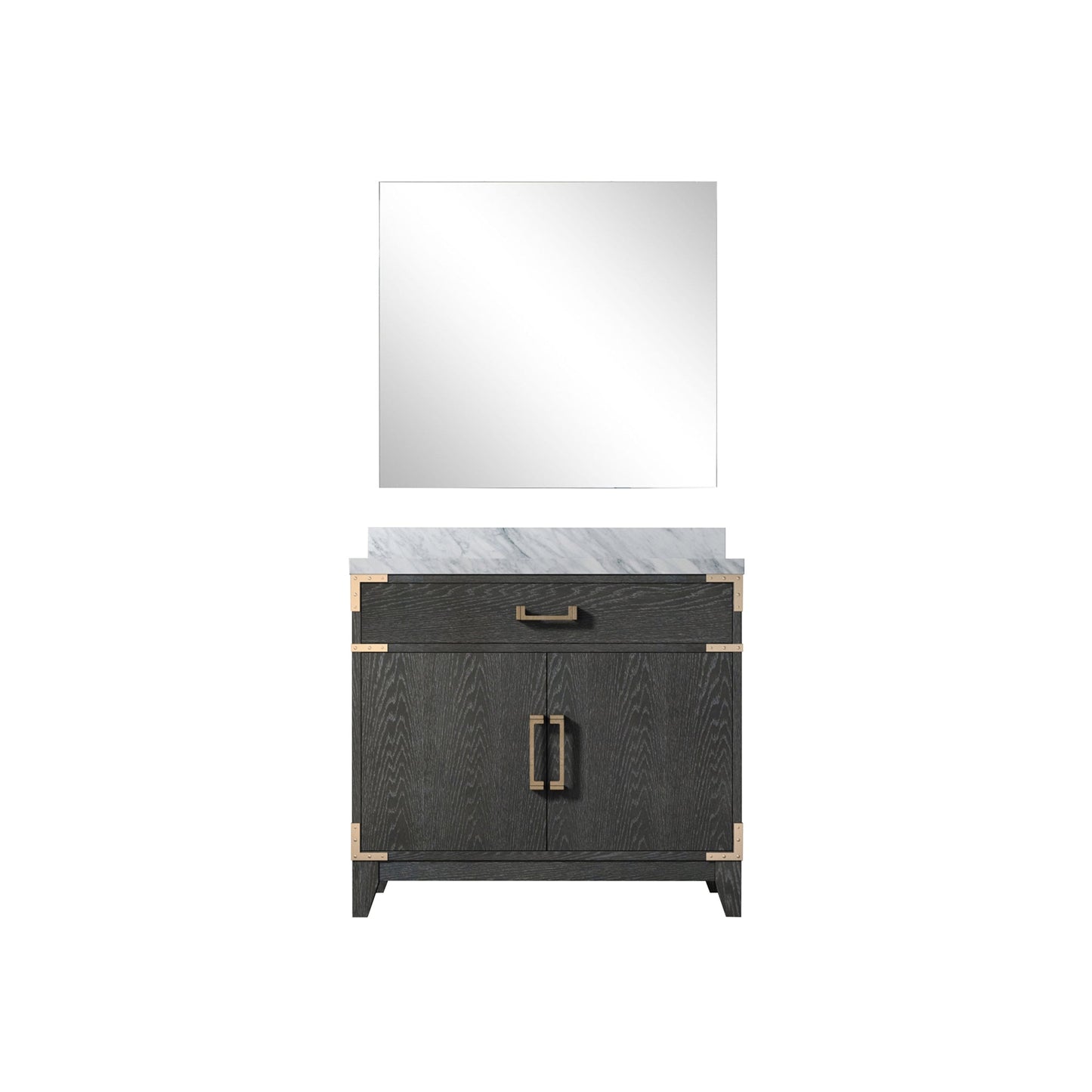 Laurel 36 in W x 22 in D Black Oak Single Bath Vanity
