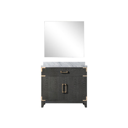 Laurel 36 in W x 22 in D Black Oak Single Bath Vanity