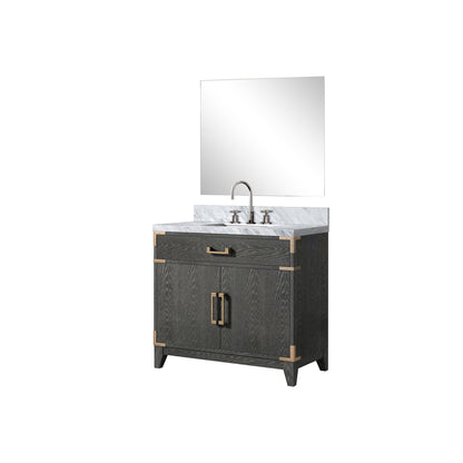 Laurel 36 in W x 22 in D Black Oak Single Bath Vanity
