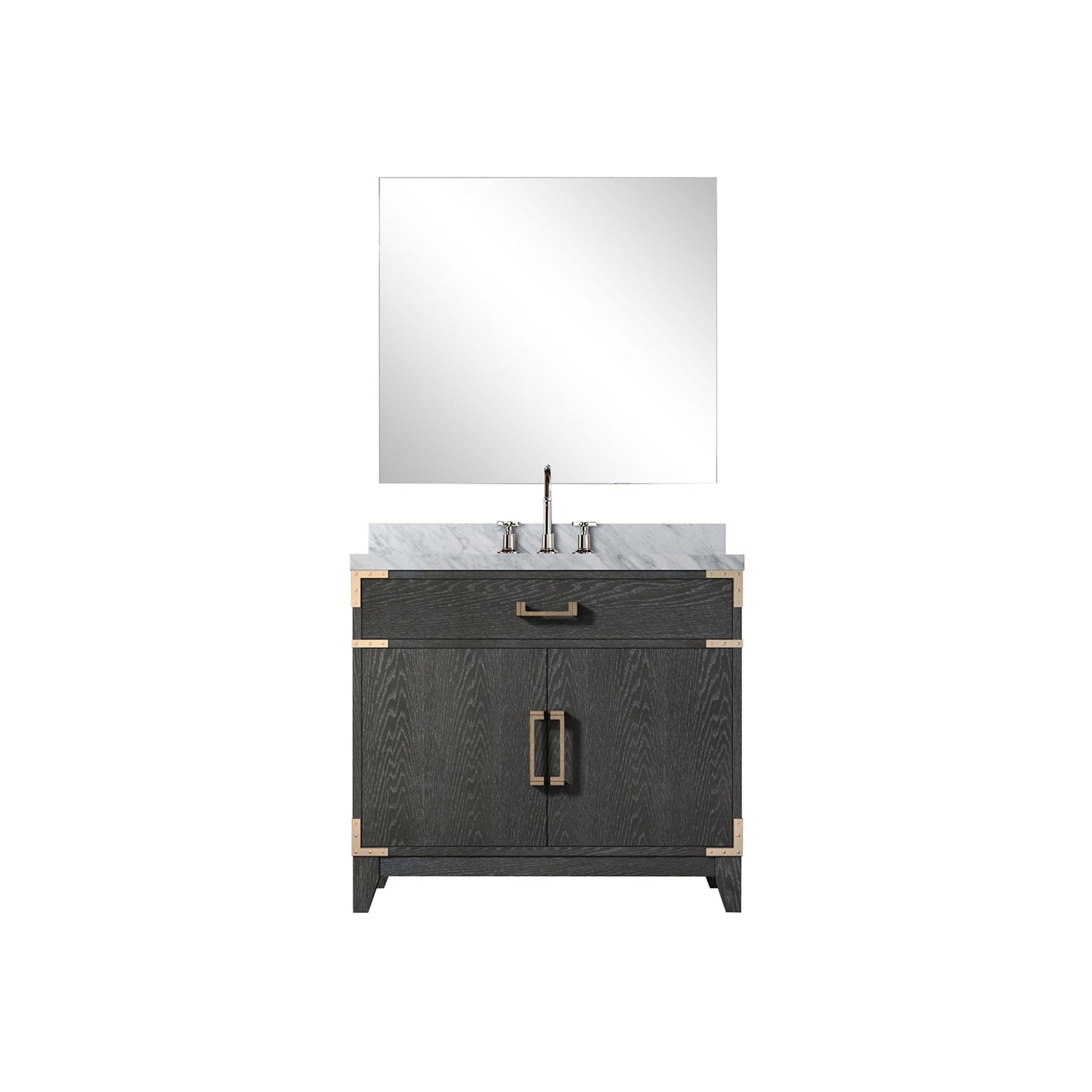 Laurel 36 in W x 22 in D Black Oak Single Bath Vanity