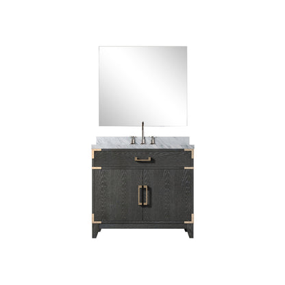 Laurel 36 in W x 22 in D Black Oak Single Bath Vanity