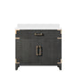 Laurel 36 in W x 22 in D Black Oak Single Bath Vanity