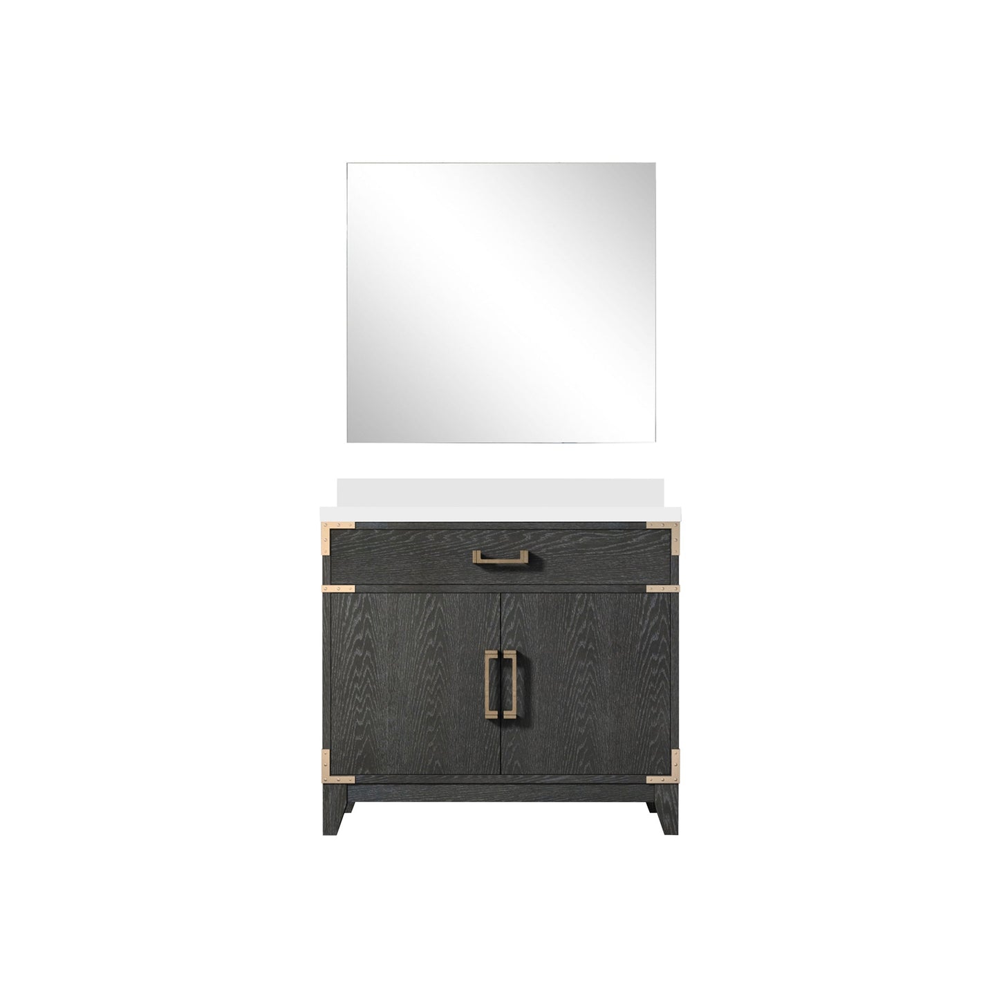Laurel 36 in W x 22 in D Black Oak Single Bath Vanity