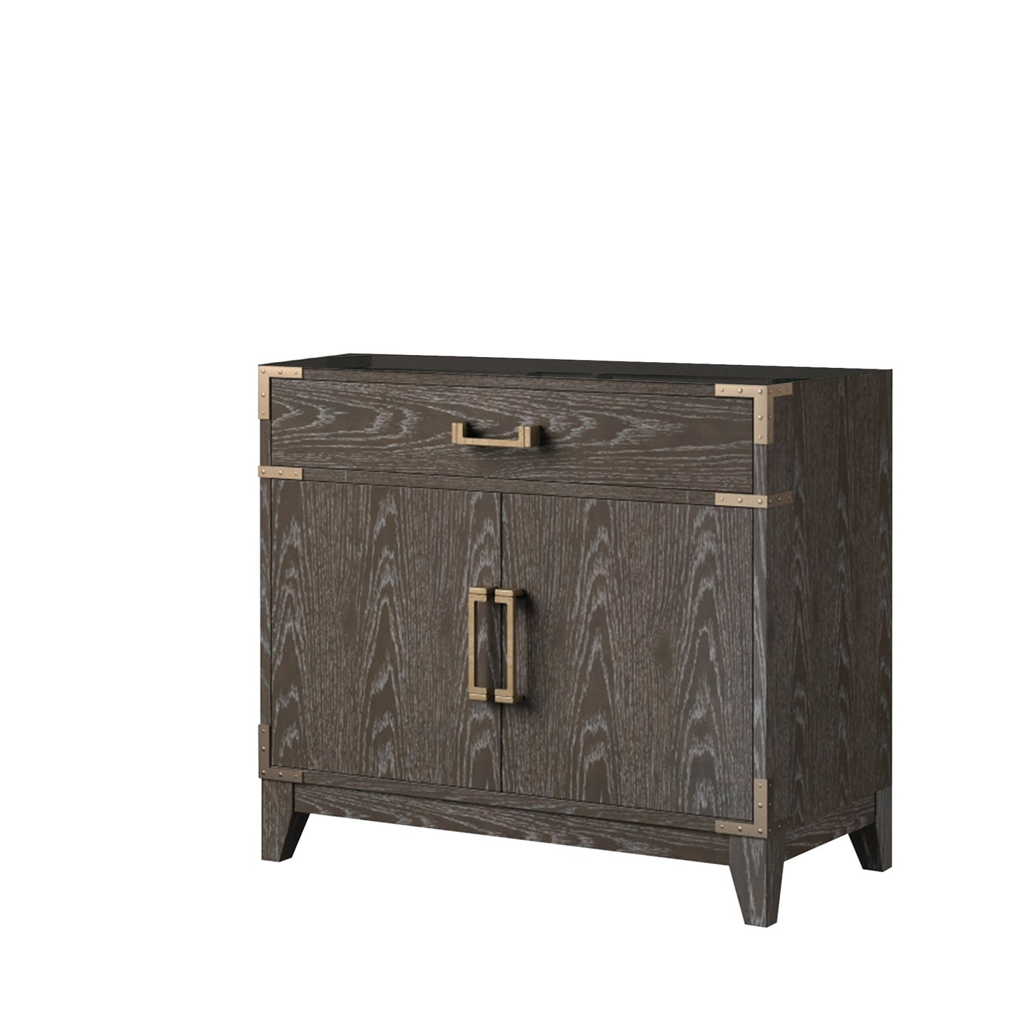 Laurel 36 in W x 22 in D Brown Oak Single Bath Vanity