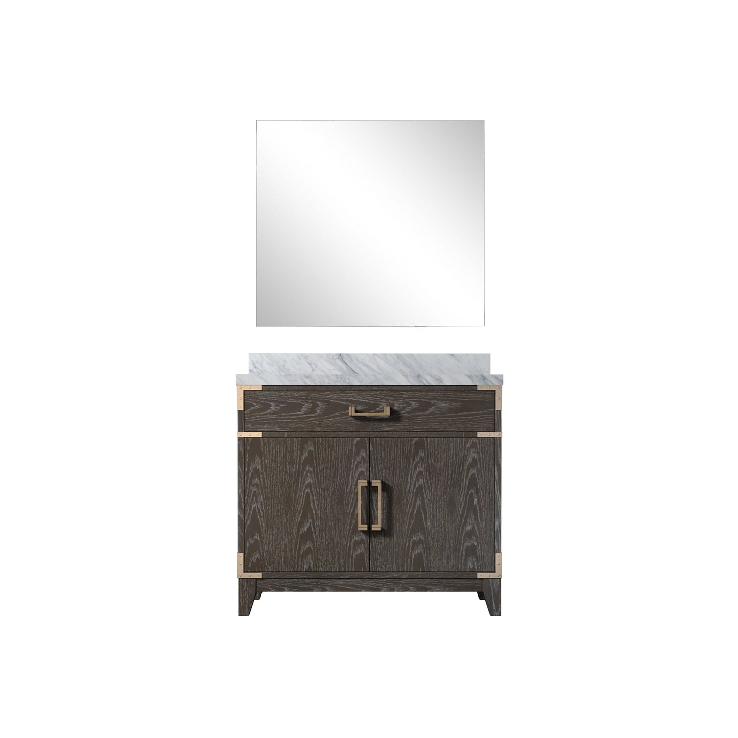 Laurel 36 in W x 22 in D Brown Oak Single Bath Vanity