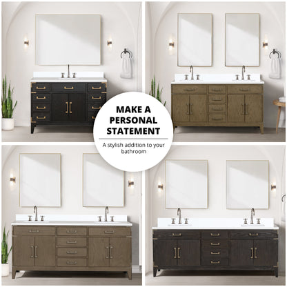 Laurel 36 in W x 22 in D Brown Oak Single Bath Vanity